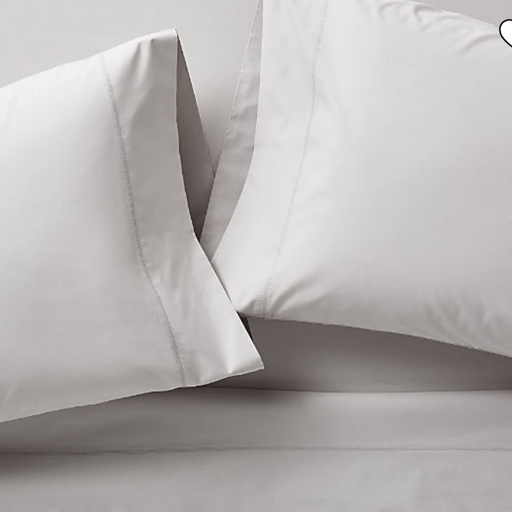 NWOT Crate and Barrel Organic Cotton Percale Sheets